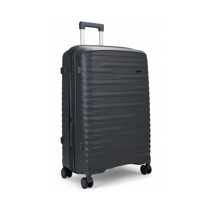 Nomad Discover 75cm Hardside Checked Suitcase Dark Grey Dark Grey