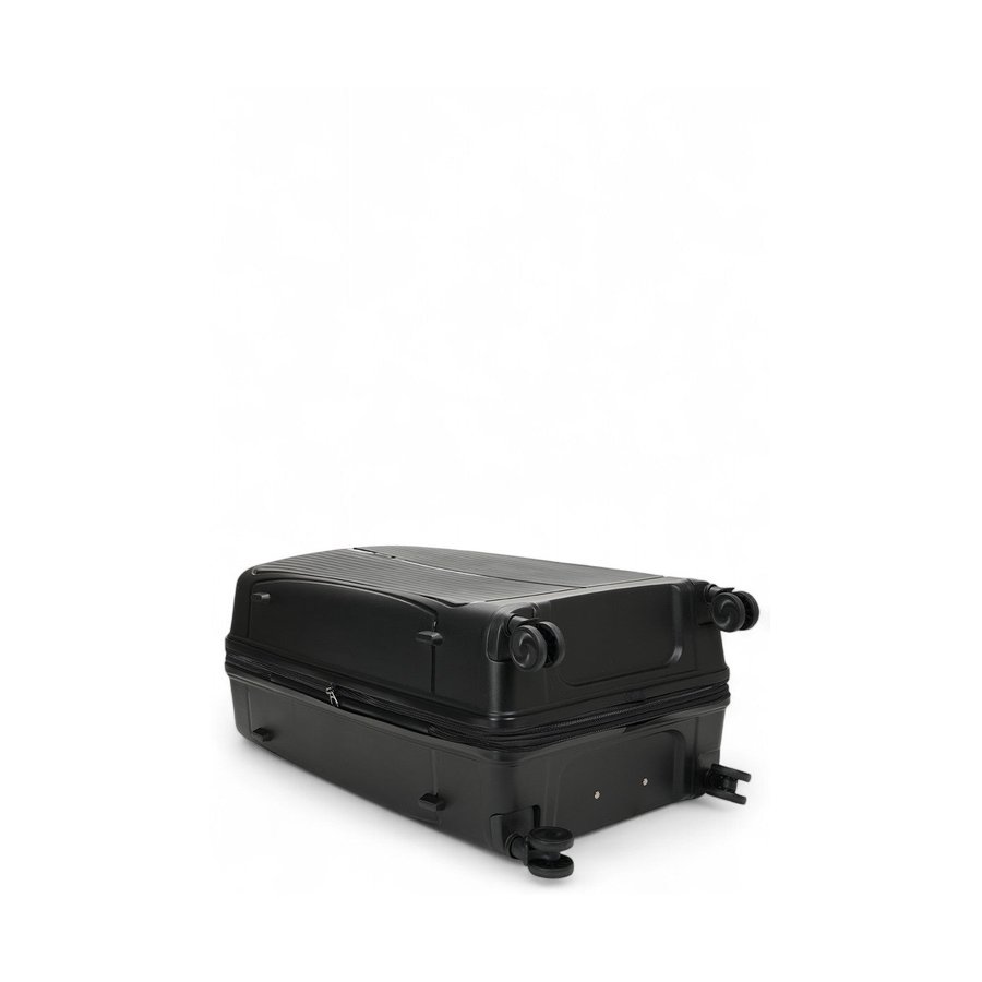 Caselite Quest 75cm Hardside Checked Suitcase Black Black