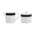 Mikasa Luxe Deco China Sugar Pot & Creamer Set White