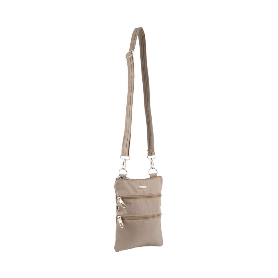Pierre Cardin Naomi Anti-Theft Crossbody Bag Taupe Taupe