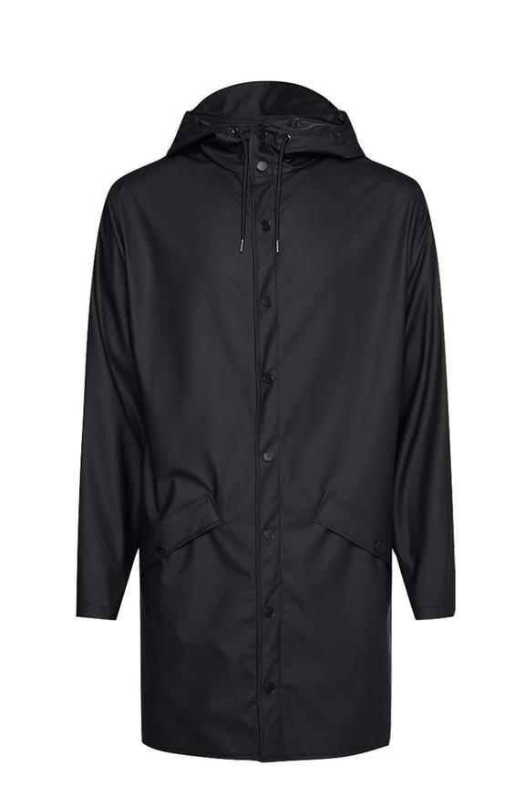 Rains Long Jacket Black