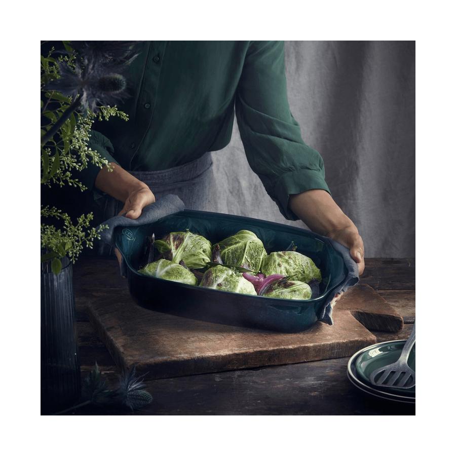 Emile Henry Medium Rectangular Oven Dish Blue Ocean Blue Ocean