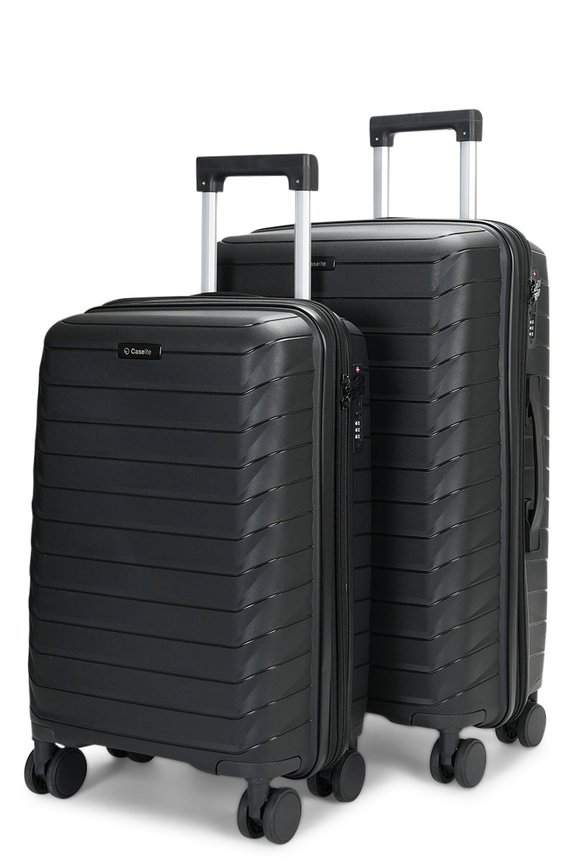 Caselite Expedition 56cm & 65cm Hardside Luggage Set Black
