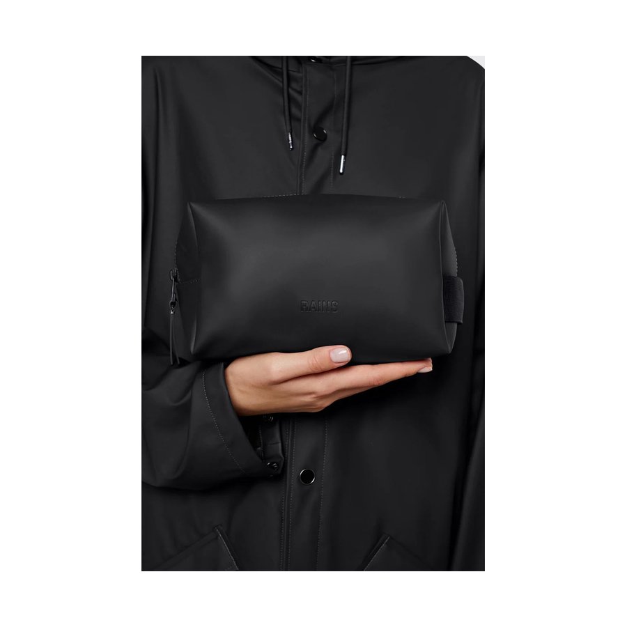 Rains Wash Bag Small Black Black