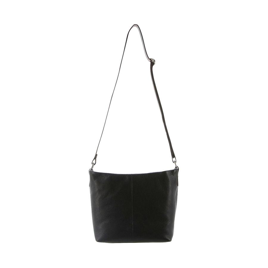 Milleni Evie Women's Leather Crossbody Bag Black/Chestnut Black/Chestnut