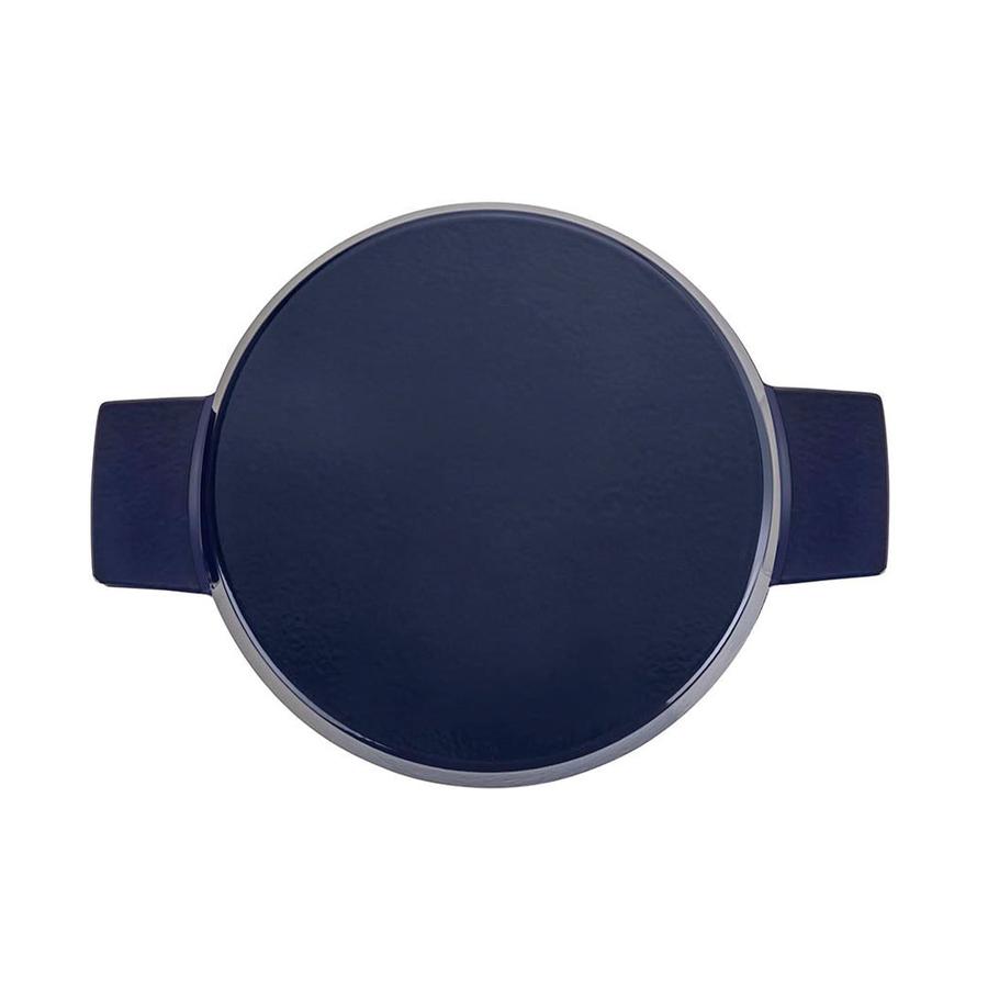 Stanley Rogers Cast Iron 24cm (3.5L) French Oven Grill Duo Midnight Blue Midnight Blue