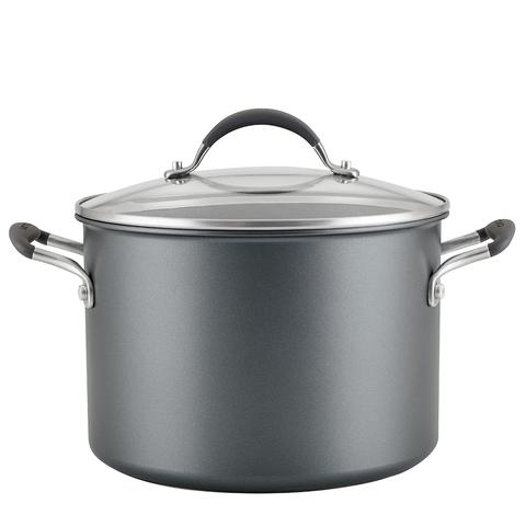 Circulon ScratchDefense A1 24cm (7.6L) Covered Stockpot Black
