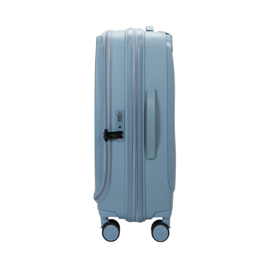 Caselite Venture 57cm & 66cm Top Open Hardside Luggage Set Grey Blue Grey Blue