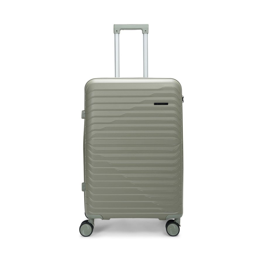 Caselite Summit 65cm Hardside Checked Suitcase Moss Moss