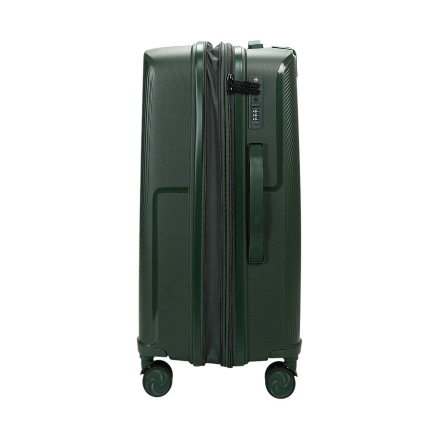 Caselite Aero 65cm Hardside Checked Suitcase Forest Green Forest Green