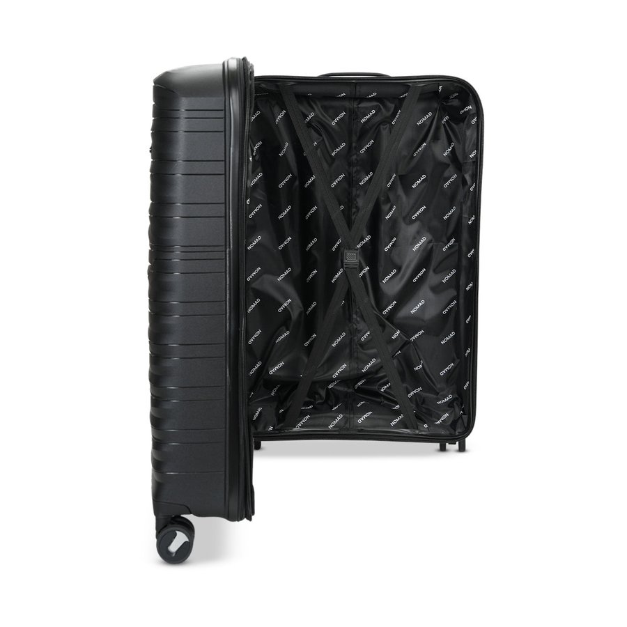 Nomad Discover 56cm, 65cm and 75cm Hardside Luggage Set Black Black