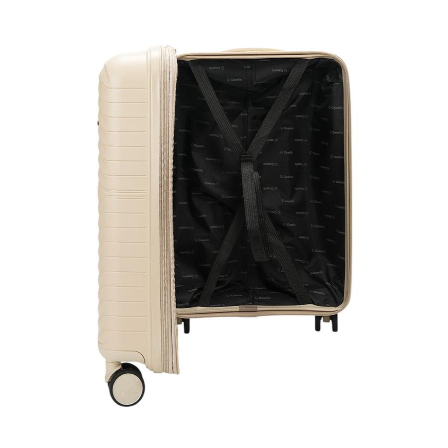 Caselite Summit 56cm Hardside Carry-On Suitcase Beige Beige