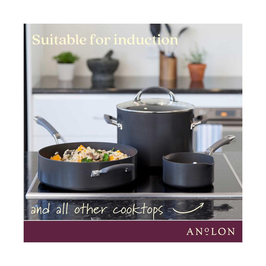 Anolon Endurance+ 3 Piece Cookware Set Black Black