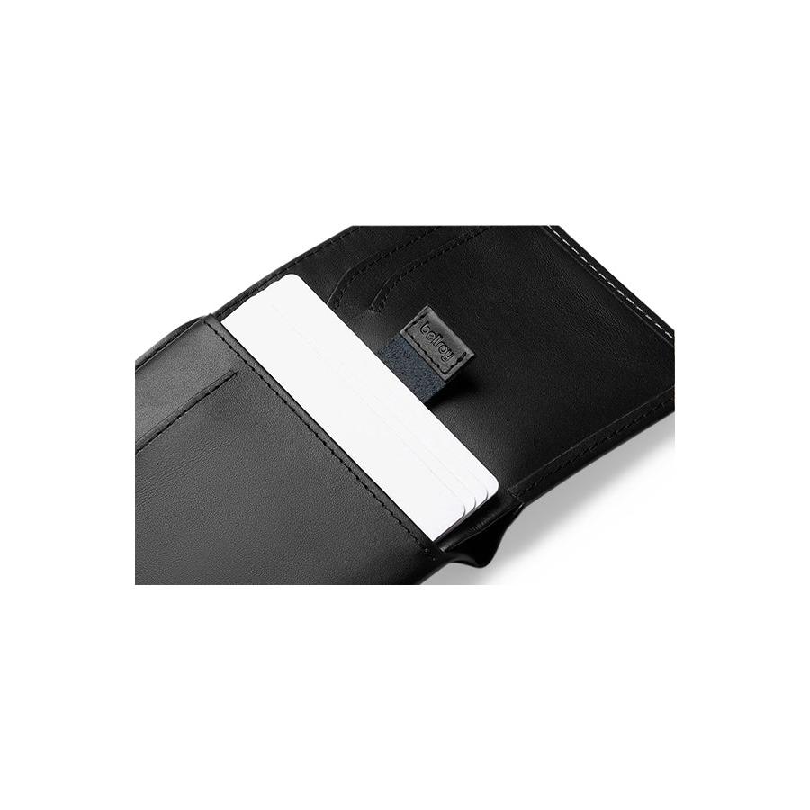 Bellroy RFID Note Sleeve Leather Wallet Black Black