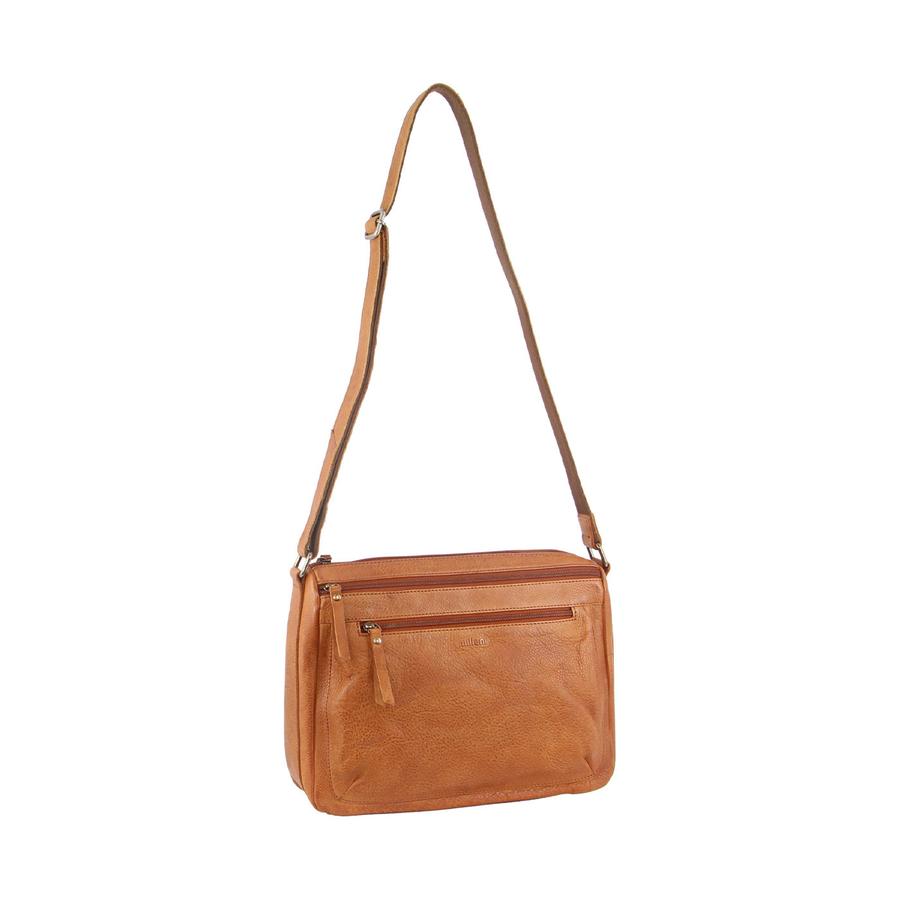 Milleni Caroline Women's Leather Crossbody Bag Cognac Cognac