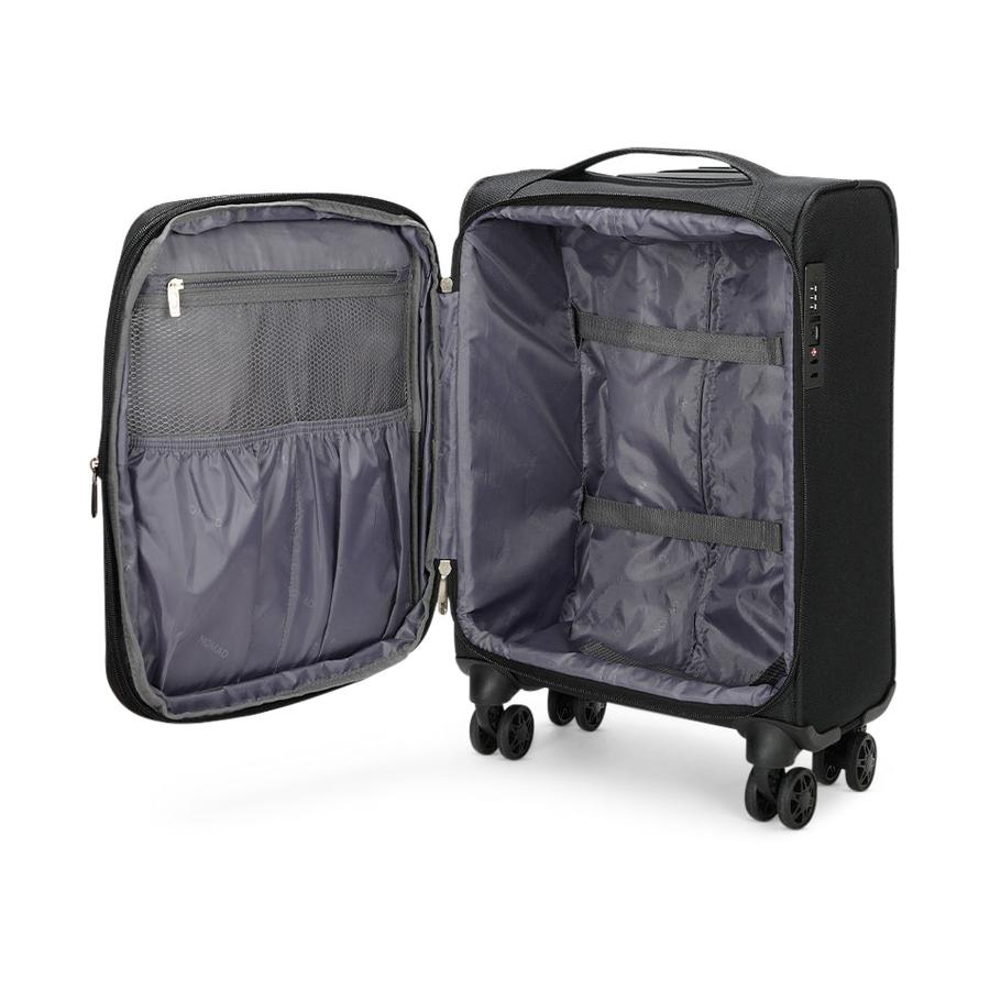 Caselite Ultra 55cm Softside Carry-On Suitcase & Laptop Bag Set Black Black