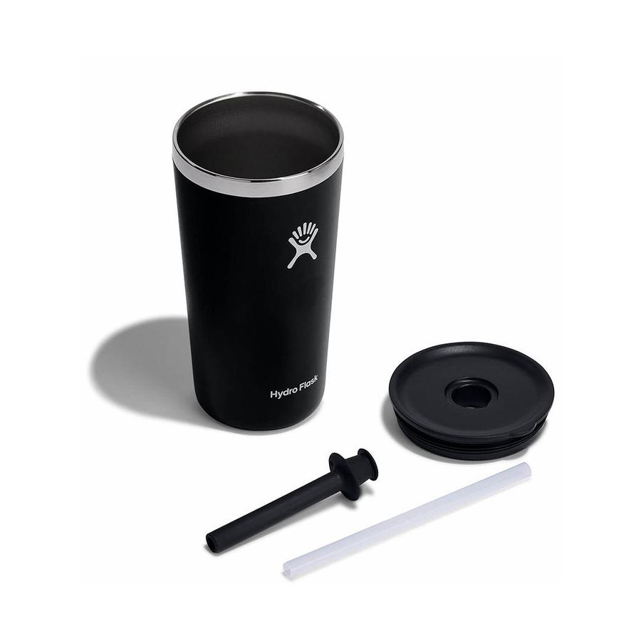 Hydro Flask 20oz (591mL) All Around Tumbler w/ Straw Lid Black Black