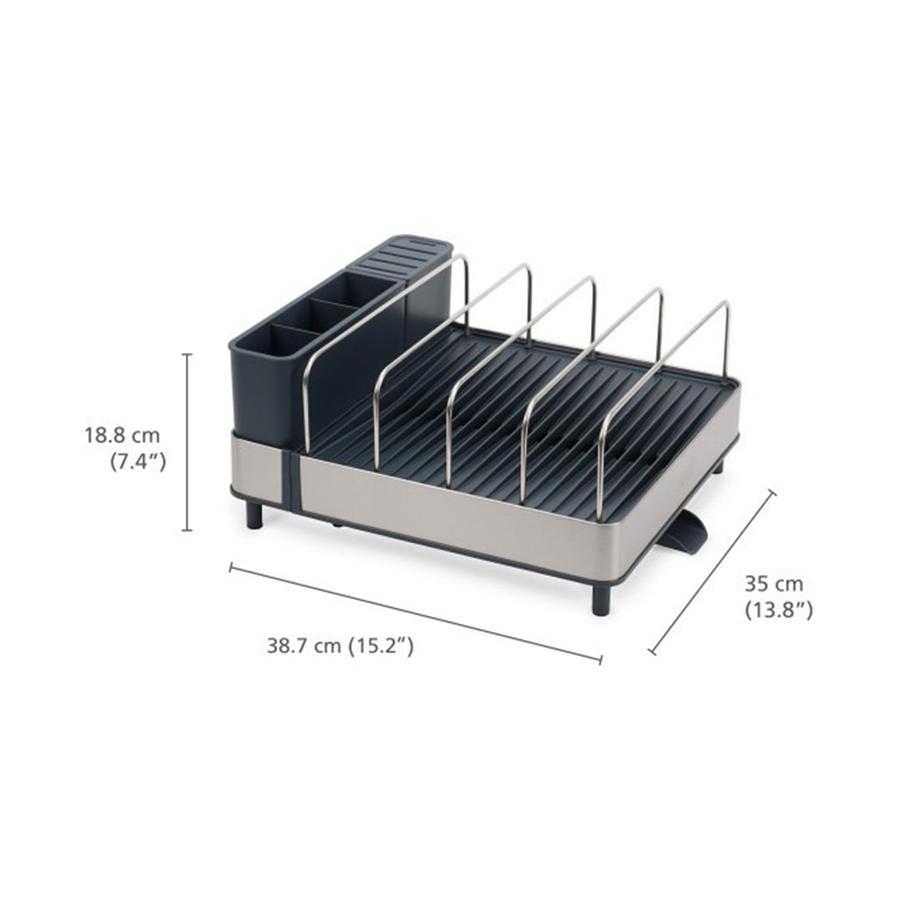 Joseph Joseph Extend Max Expandable Dish Drainer Stainless Steel Stainless Steel