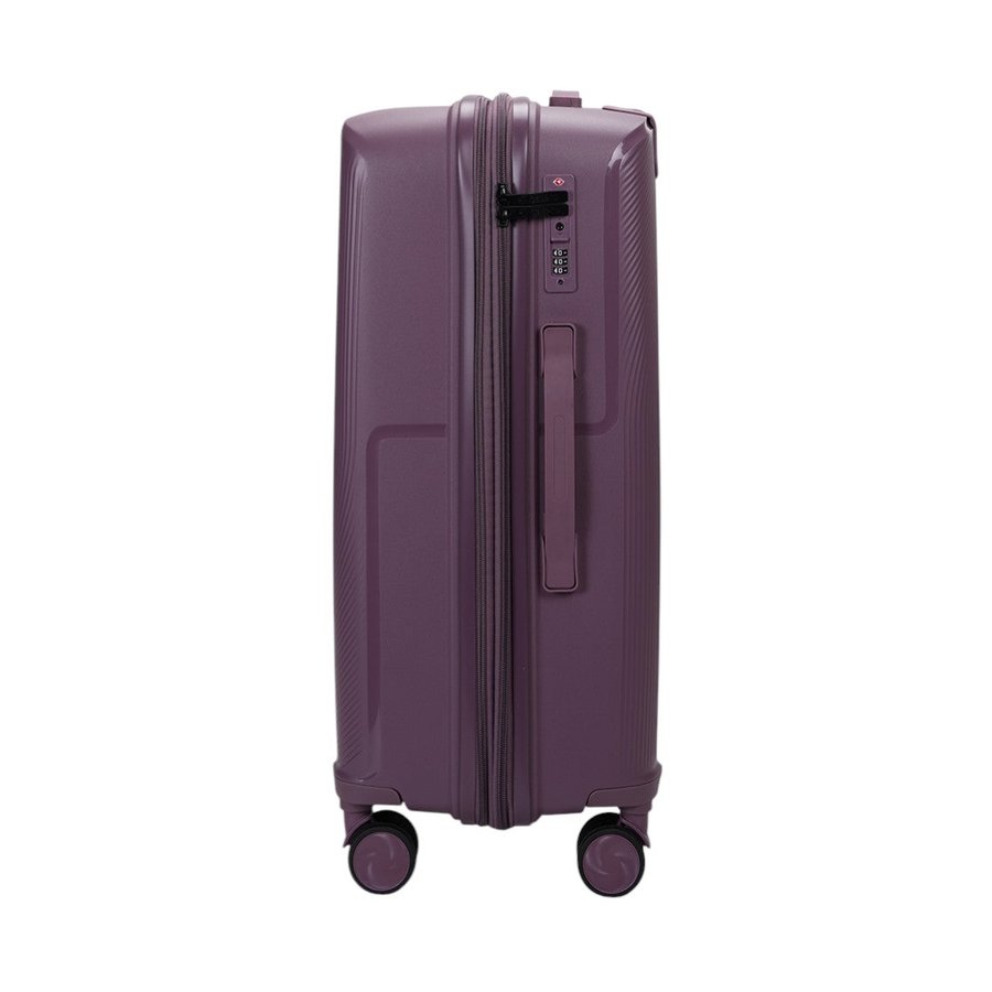 Caselite Aero 65cm Hardside Checked Suitcase Purple Purple