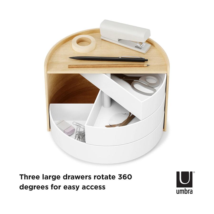 Umbra Moona Storage Box White/Natural White/Natural