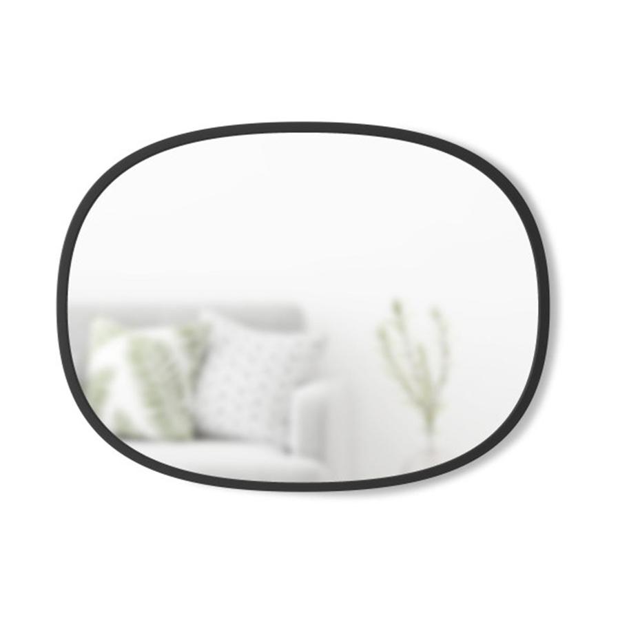 Umbra Hub Oval Wall Mirror (61cm x 45.7cm) Black Black
