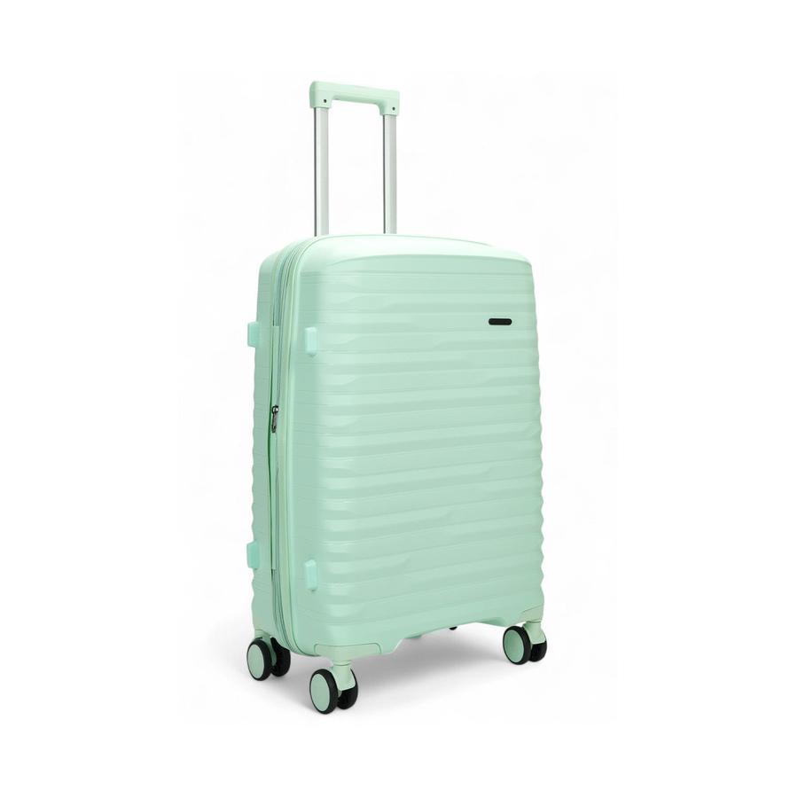 Nomad Discover 65cm Hardside Checked Suitcase Mint Mint