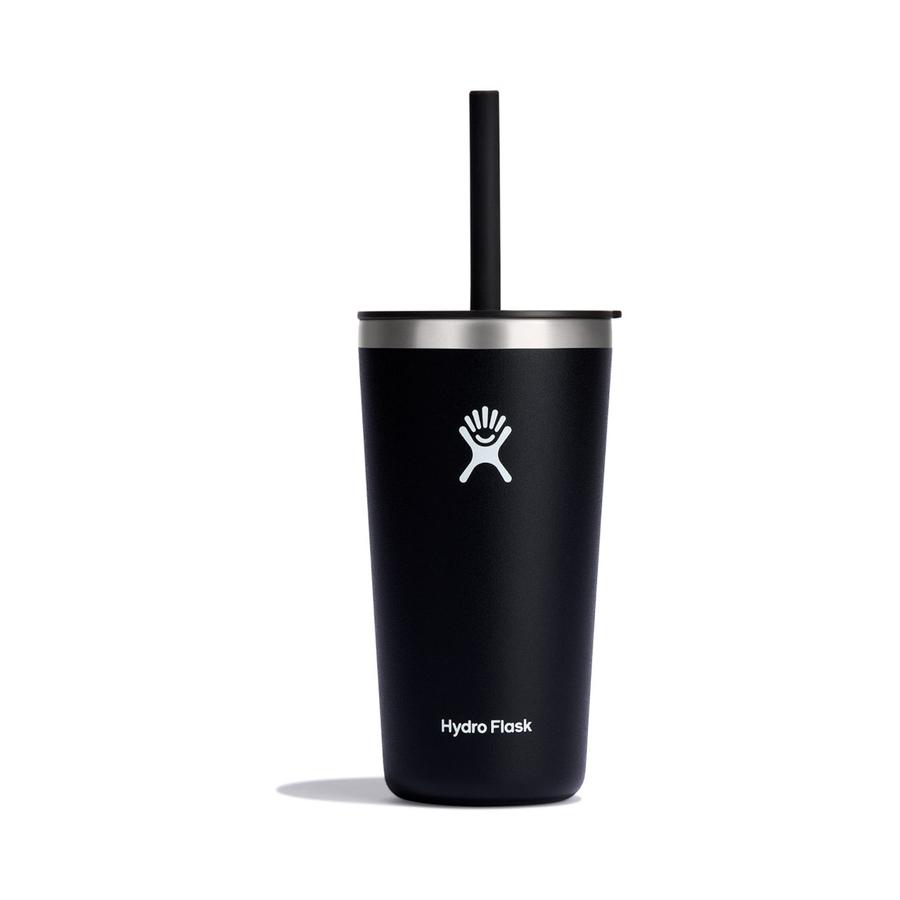 Hydro Flask 20oz (591mL) All Around Tumbler w/ Straw Lid Black Black
