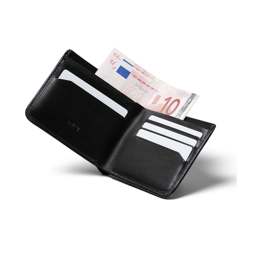 Bellroy RFID Hide & Seek HI Leather Wallet Black Black
