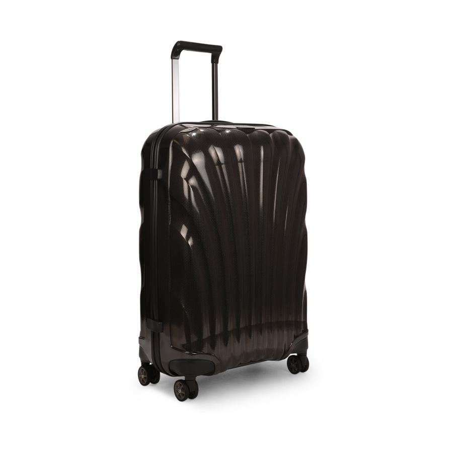Samsonite C-Lite 69cm CURV Checked Suitcase Black Black