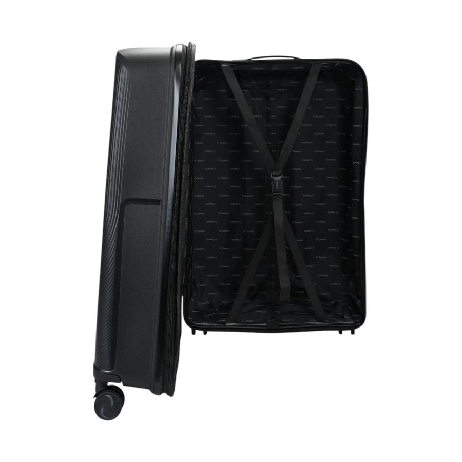 Caselite Aero 56cm & 75cm Hardside Luggage Set Black Black
