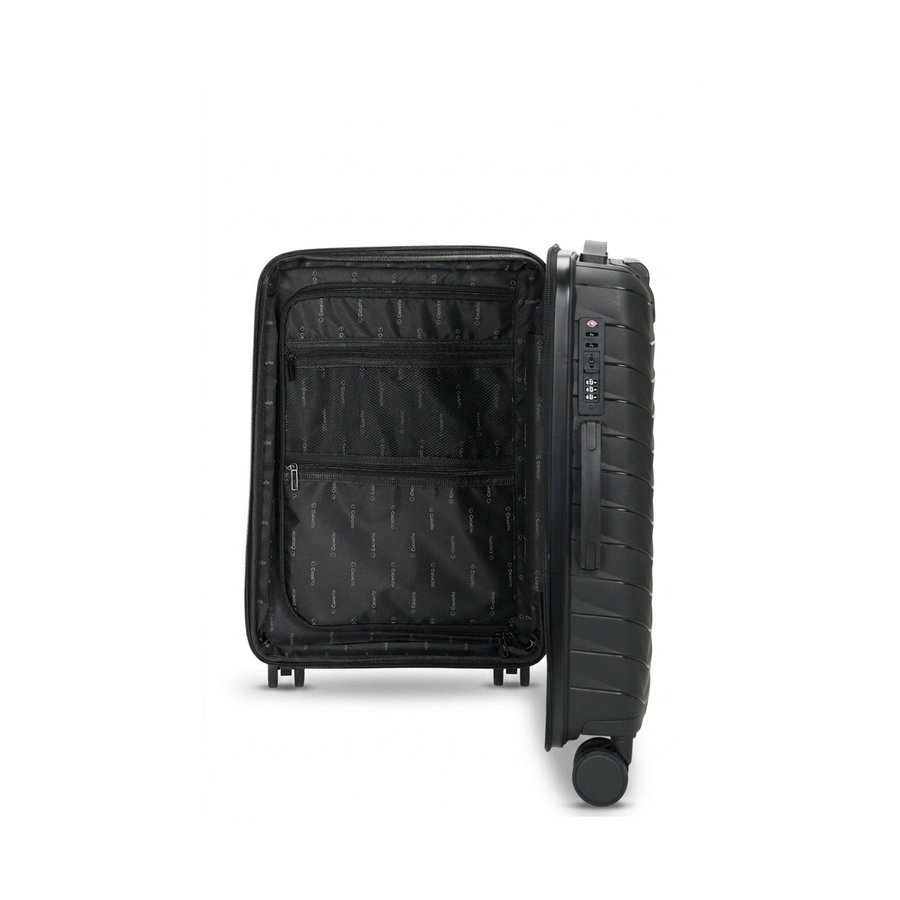 Caselite Expedition 56cm Hardside Carry-On Suitcase Black Black