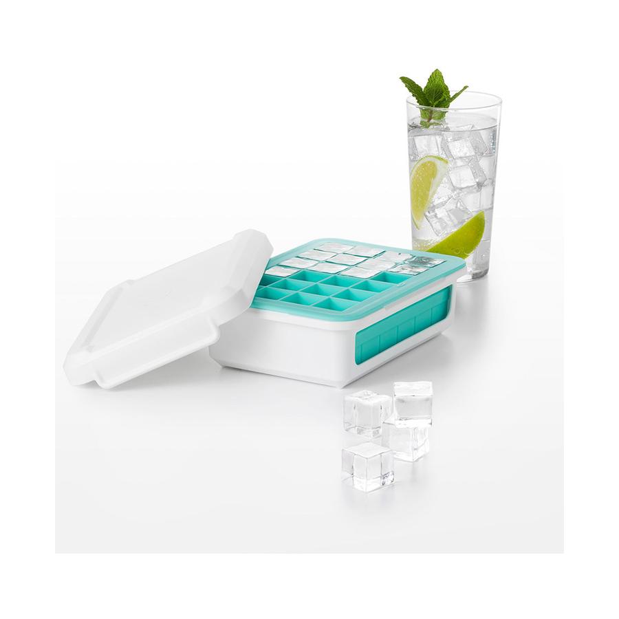 OXO Good Grips Covered Silicone Ice Cube Tray - Cocktail Cubes Blue Blue