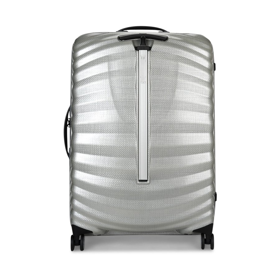 Samsonite Lite-Shock Sport 75cm CURV Checked Suitcase Silver Silver
