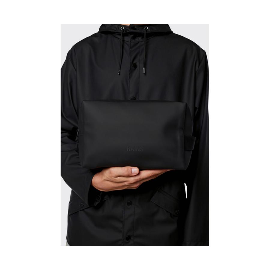 Rains Wash Bag Large Black Black