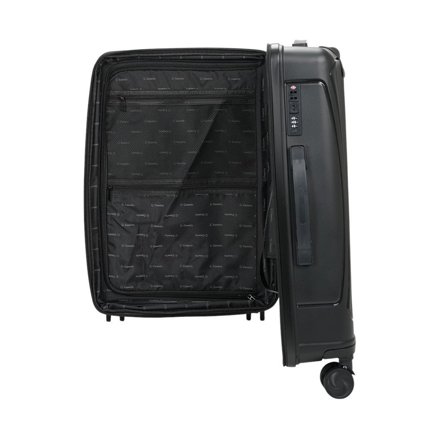 Caselite Quest 56cm & 65cm Hardside Luggage Set Black Black