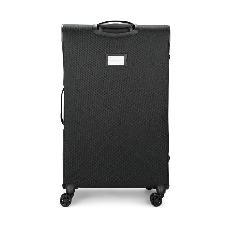 Caselite Ultra 80cm Softside Checked Suitcase & Laptop Bag Set Black Black