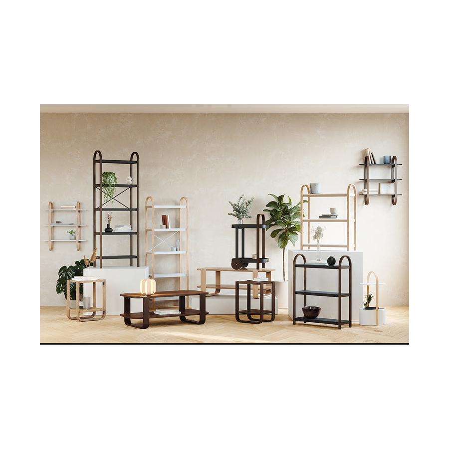 Umbra Bellwood Bar Serving Cart White/Natural White/Natural