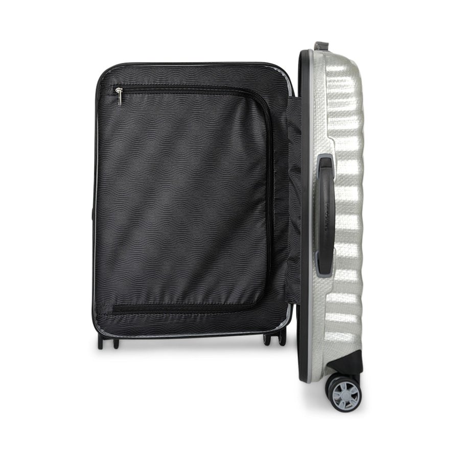 Samsonite Lite-Shock Sport 55cm CURV Carry-On Suitcase Silver Silver
