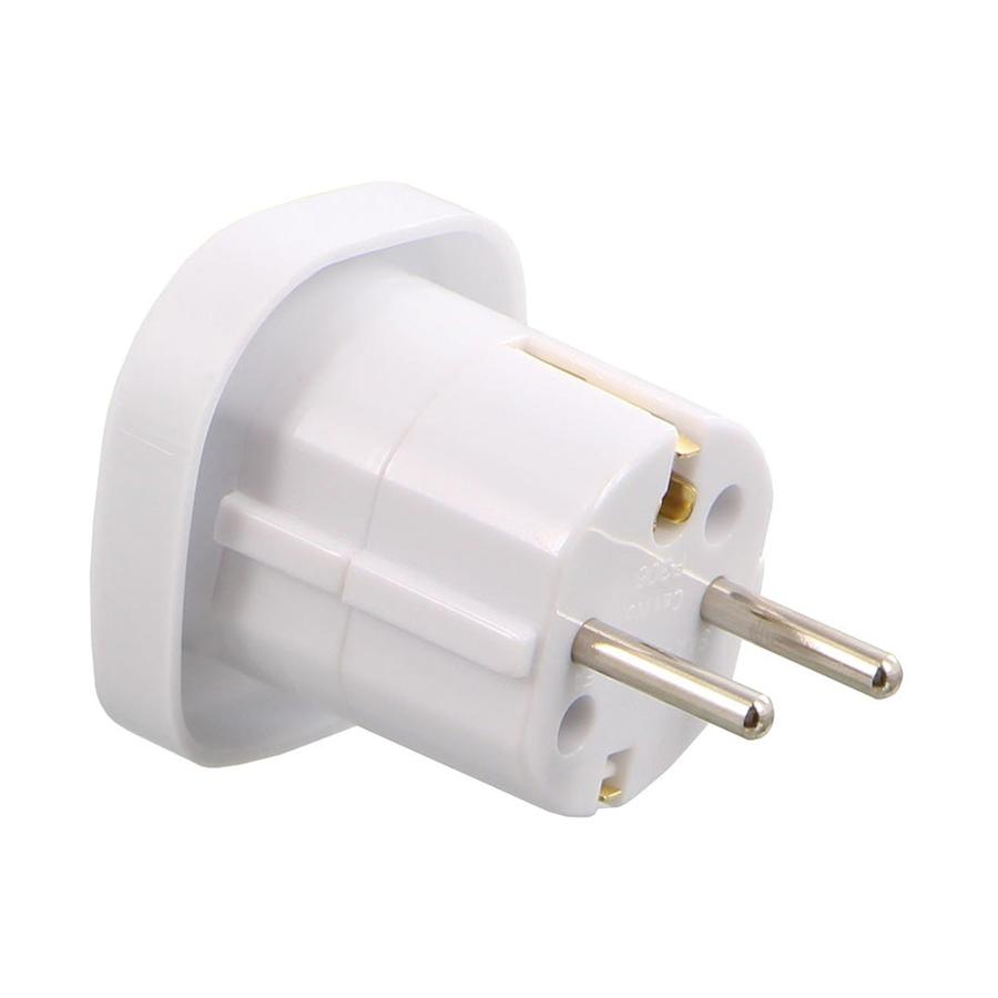Lewis N. Clark NZ to Europe Travel Adapter White White