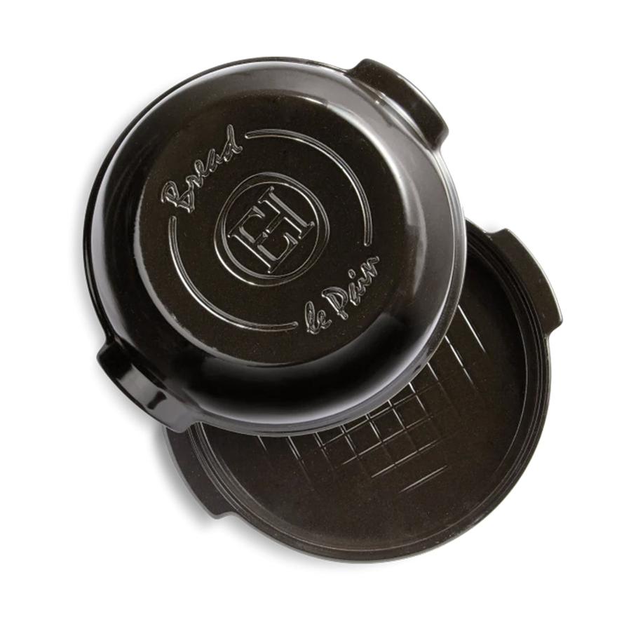 Emile Henry Round Bread Baker Charcoal Charcoal