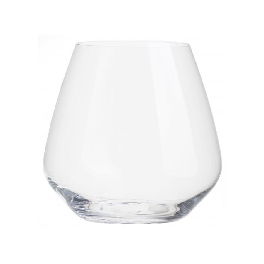 Luigi Bormioli Atelier 590ml Pinot Noir Stemless Wine Glass Set of 6 Clear Clear