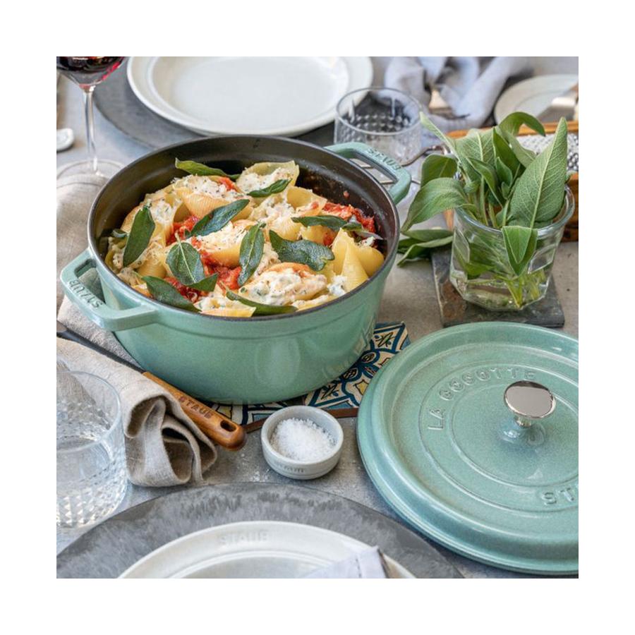 Staub 24cm (3.8L) Round Cocotte Sage Sage