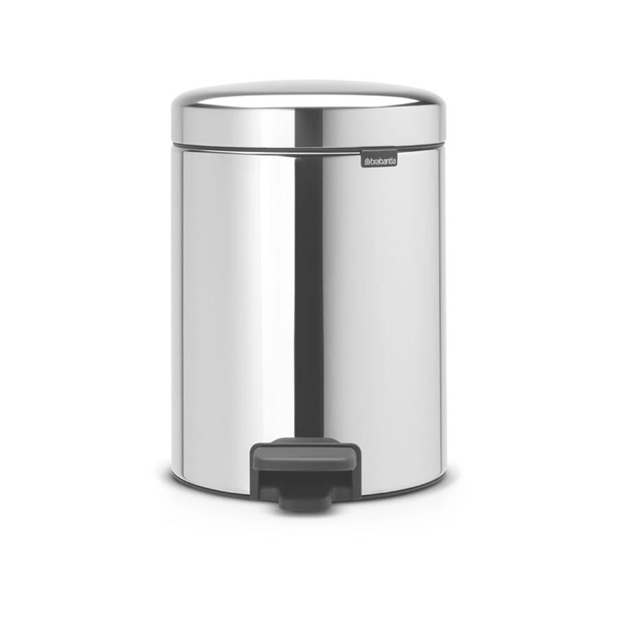Brabantia NewIcon Pedal Bin (2 x 2L) Brilliant Steel Brilliant Steel
