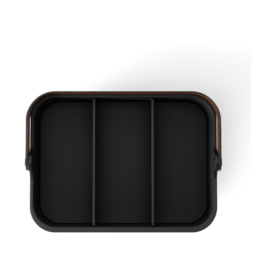 Umbra Bellwood Large Stackable Bin Black/Walnut Black/Walnut