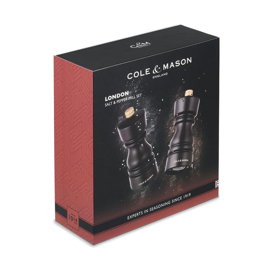 Cole & Mason London Mills Gift Set - 13cm Chocolate Wood Chocolate Wood