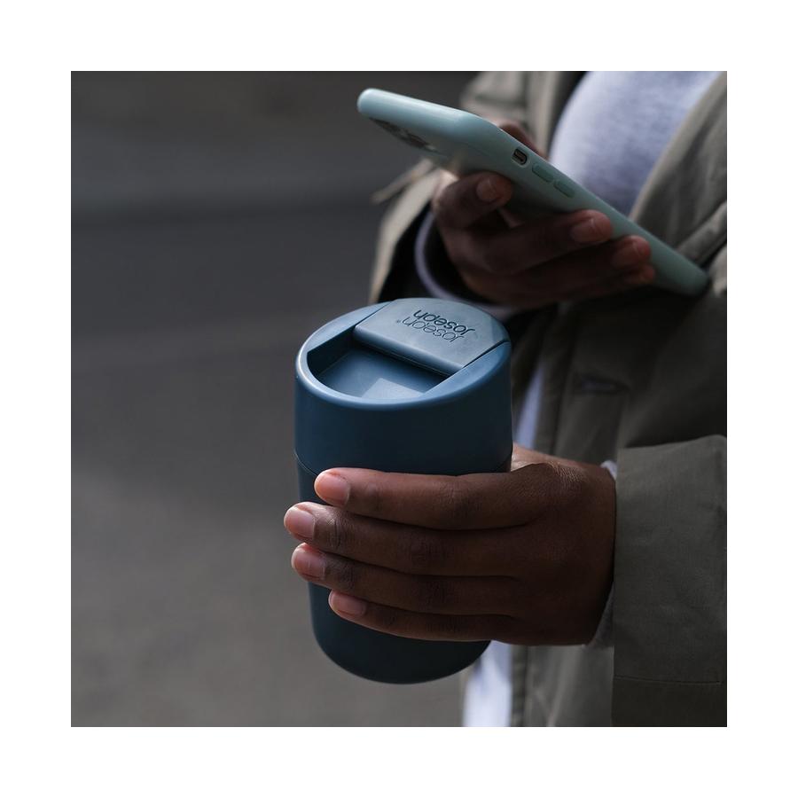Joseph Joseph Sipp 340ml Travel Mug with Hygienic Lid Blue Blue