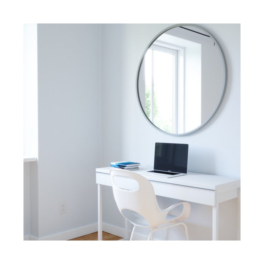 Umbra Hub Circular Wall Mirror (94cm) Grey Grey