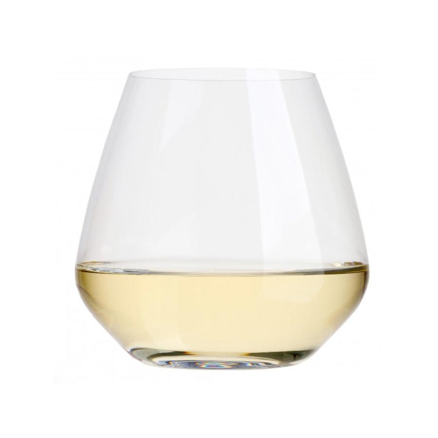 Luigi Bormioli Atelier 590ml Pinot Noir Stemless Wine Glass Set of 6 Clear Clear