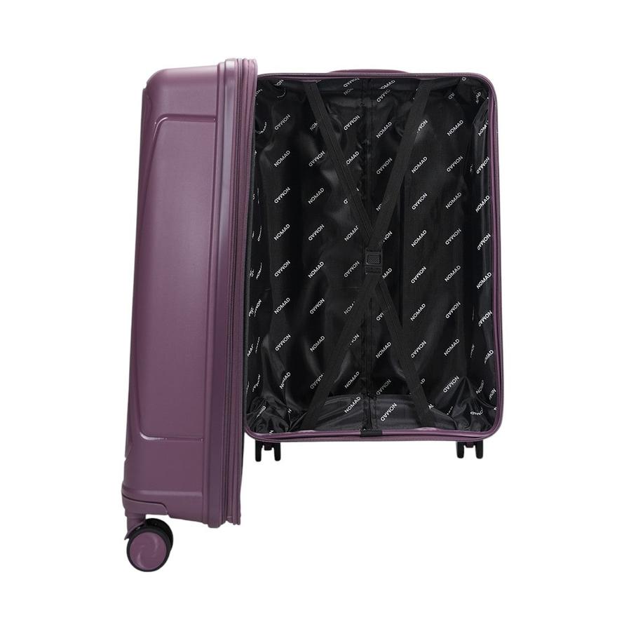 Nomad Quest 65cm Hardside Checked Suitcase Purple Purple