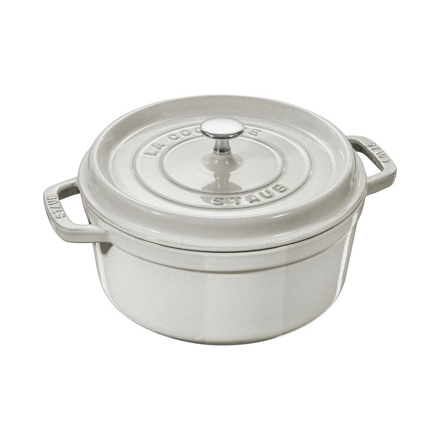 Staub 20cm (2.2L) Round Cocotte White Truffle White Truffle